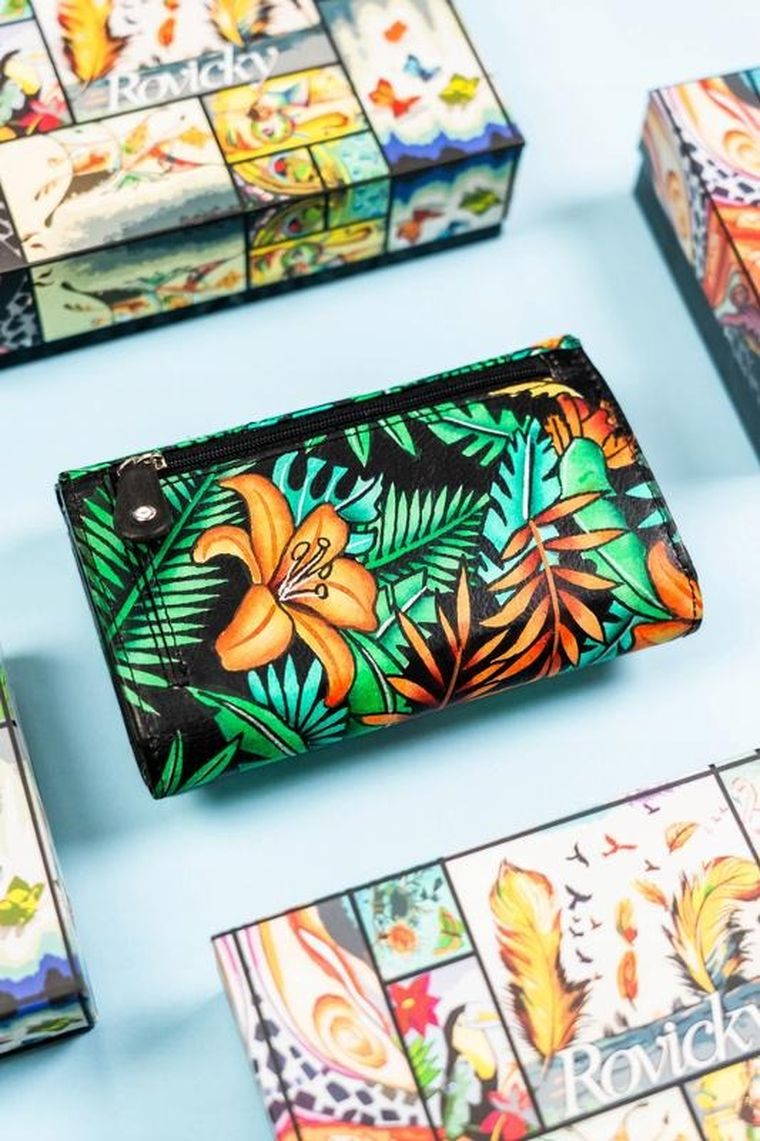 Portfel, mix, skórzany, Rovicky