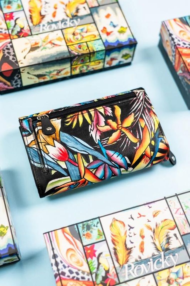 Portfel, mix, skórzany, Rovicky