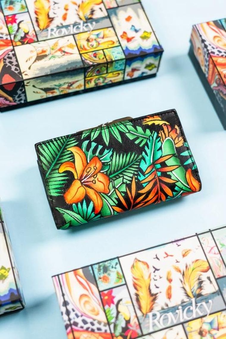 Portfel, mix, skórzany, Rovicky