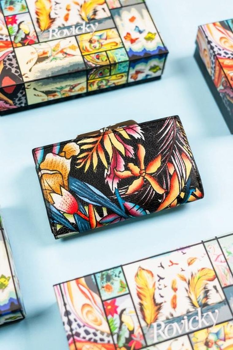 Portfel, mix, skórzany, Rovicky