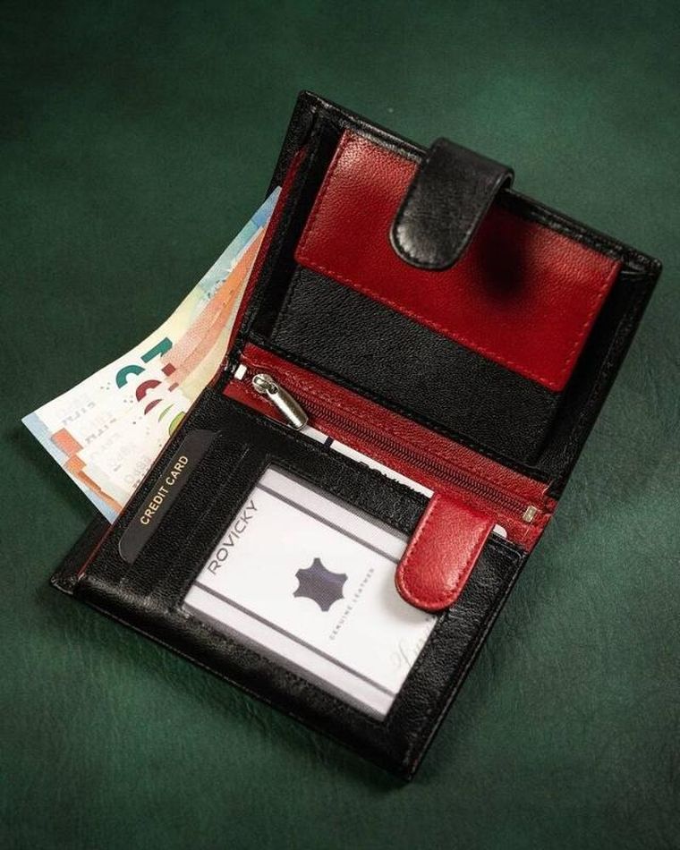 Portfel, mix, skórzany, Rovicky