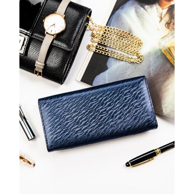 Portfel, niebieski, RFID, Peterson