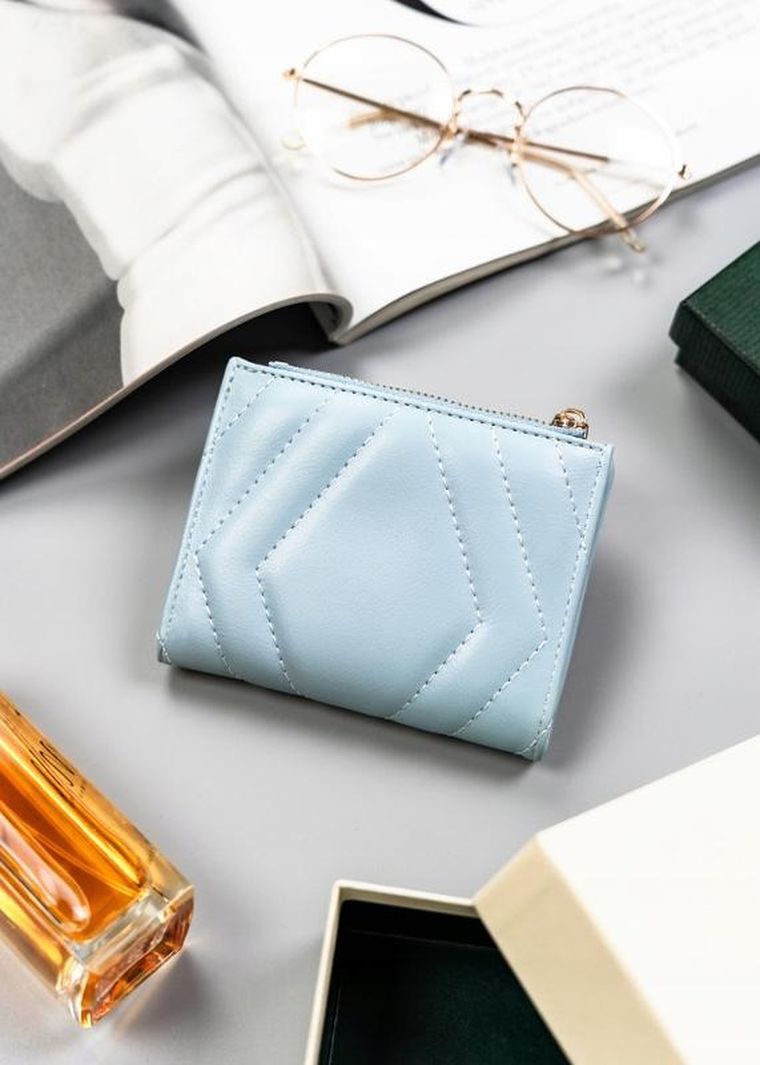 Portfel, niebieski, skóra ekologiczna, Cavaldi