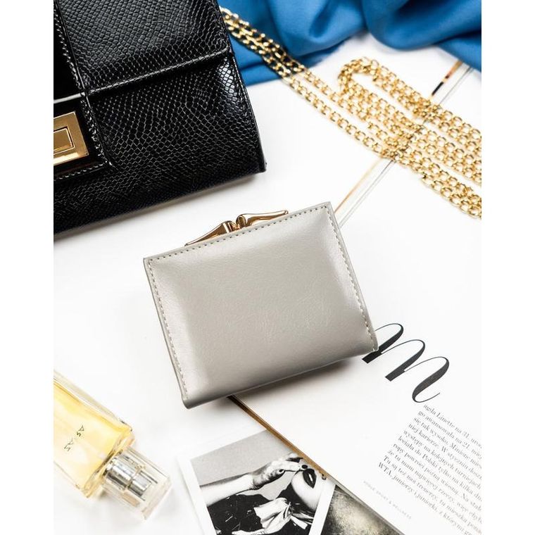 Portfel, niebieski, skórzany, Peterson