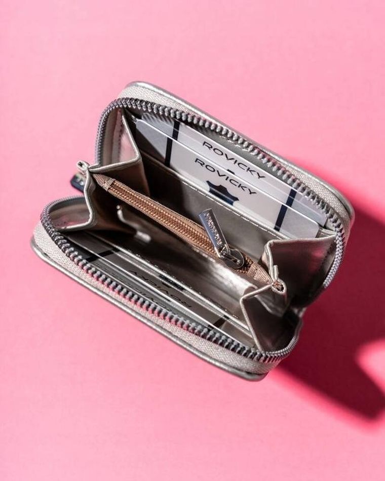 Portfel, srebrny, Rovicky