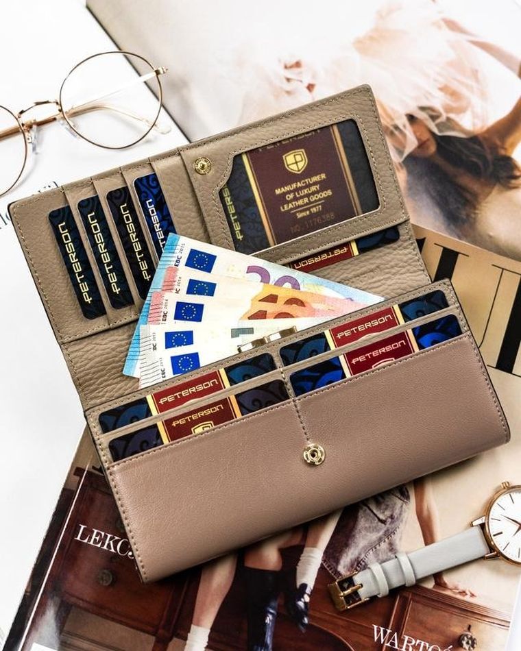 Portfel, szary, Peterson