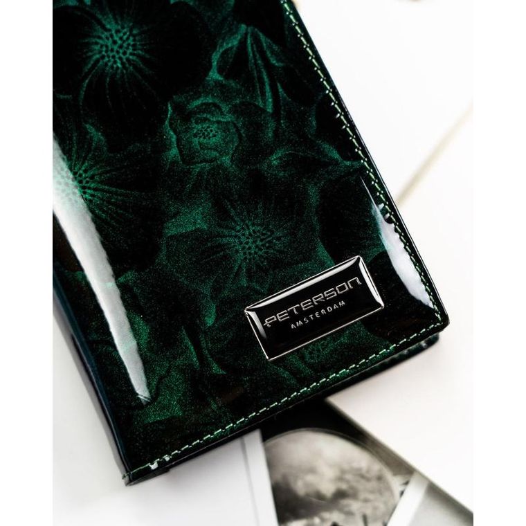 Portfel, zielony, RFID, Peterson