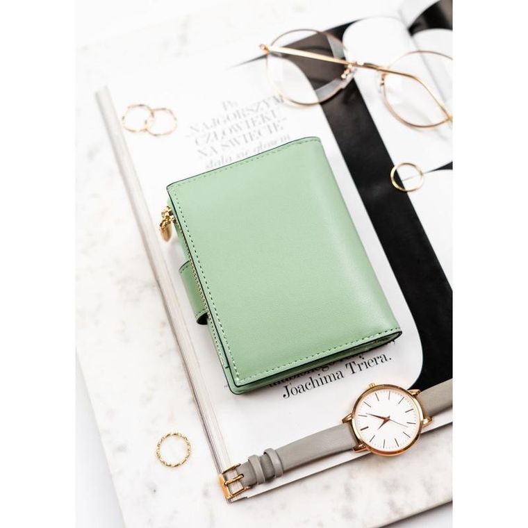 Portfel, zielony, skóra ekologiczna, Rovicky