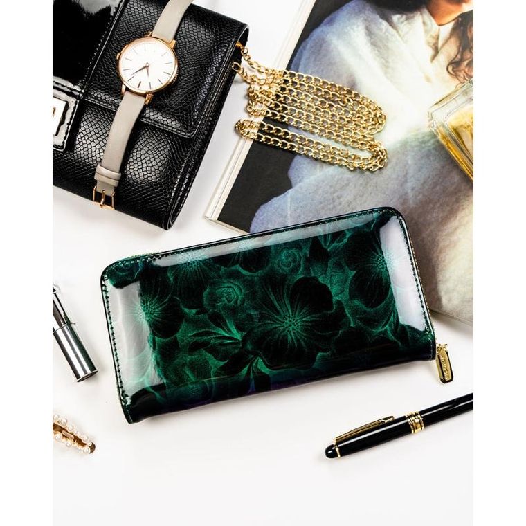 Portfel, zielony, skóra ekologiczna, Rovicky