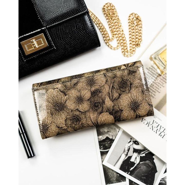 Portfel, złoty, RFID, Peterson