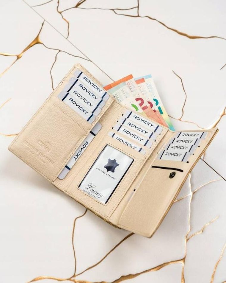 Portfel, złoty, skórzany, Lorenti