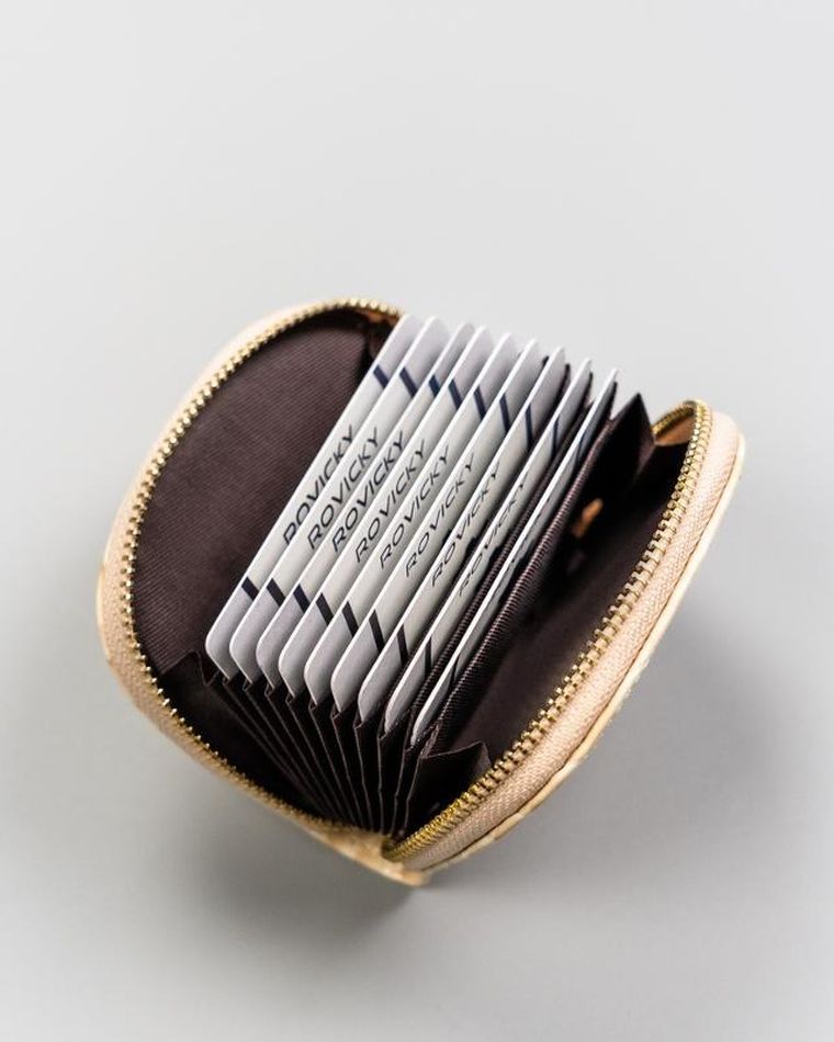 Portmonetka, beżowa, Milano Design