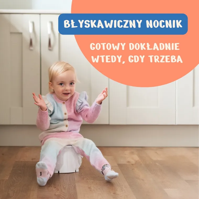 Potette, EasyGo, nocnik turystyczny, składany, jasnoszary