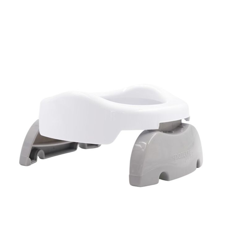 Potette Plus, nocnik dla dziecka i nakładka na toaletę, biało-szary