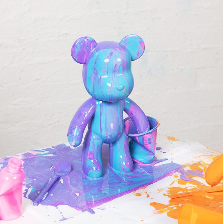 Pour Palz, miś do artystycznego malowania, jagodowa eksplozja