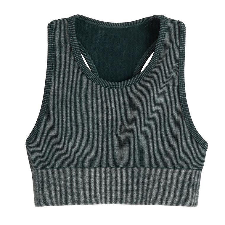 Prążkowany top z efektem sprania NOWEAR