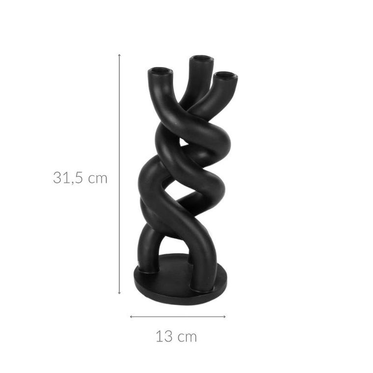 Present Time, świecznik na 3 świece obiadowe, Twisted