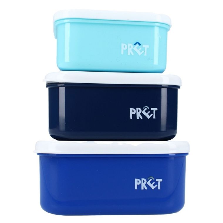 Pret, Dino, lunchbox, Snack Box 3w1, navy