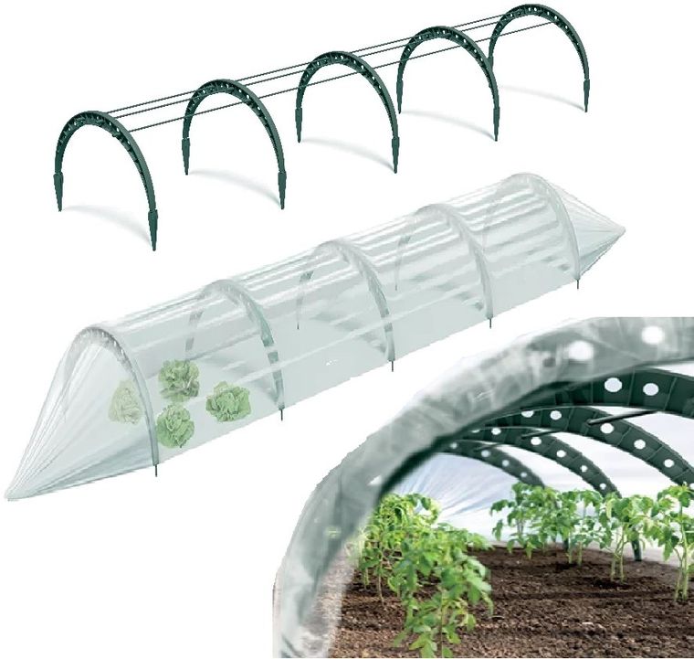 Prosperplast, Floo, tunel foliowy, szklarnia, zielona, 240 cm