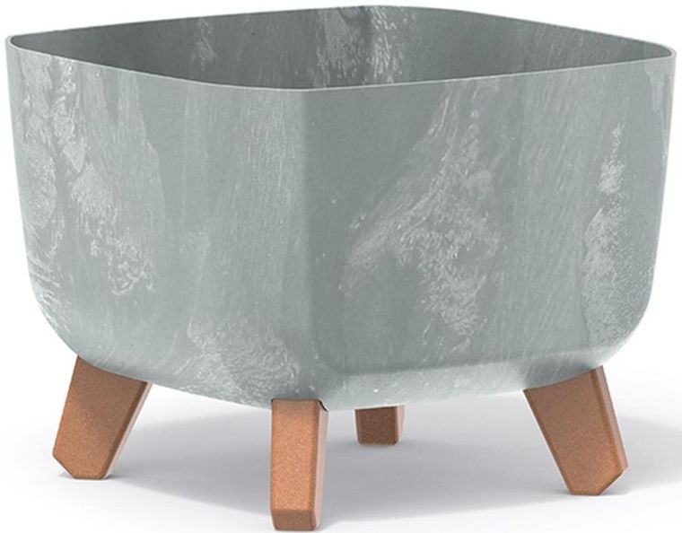 Prosperplast, Gracia, doniczka, beton, 24-24 cm