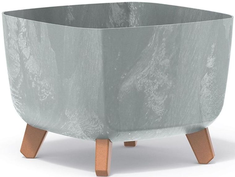 Prosperplast, Gracia, doniczka, beton, 29-29 cm