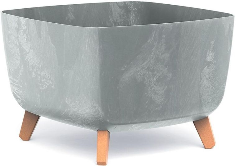 Prosperplast, Gracia, doniczka, beton, 39-39 cm