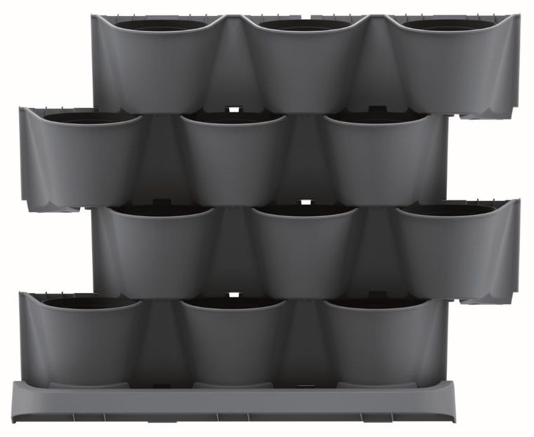 Prosperplast, kwietnik ogród wertykalny stojący, antracyt