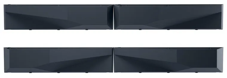 Prosperplast, kwietnik wertykalny, antracytowy, 4 elementy