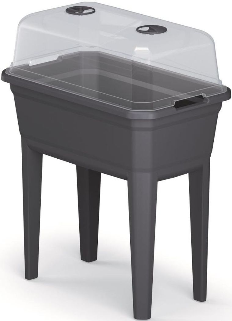 Prosperplast, szklarnia stojąca, rozsadnik, antracytowa, 59,6-36,8-75,3 cm