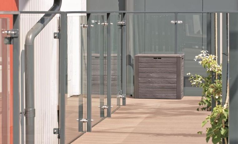 Prosperplast, Woodebox, skrzynia ogrodowa, brązowa, 140l