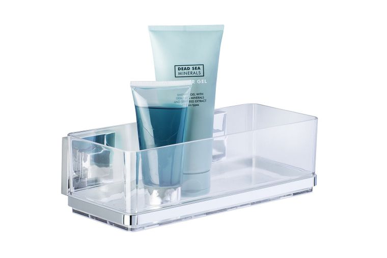 Prostokątna półka pod prysznic, Quadro, Vacuum-Loc