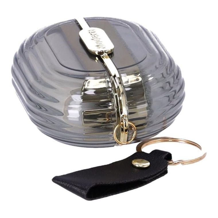 Przenośna mini szczotka do usuwania zmechaceń, szara