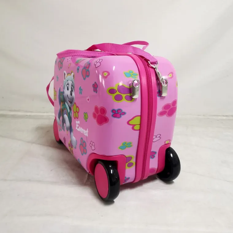 Psi Patrol, jeżdżąca walizka podróżna, mała, różowa