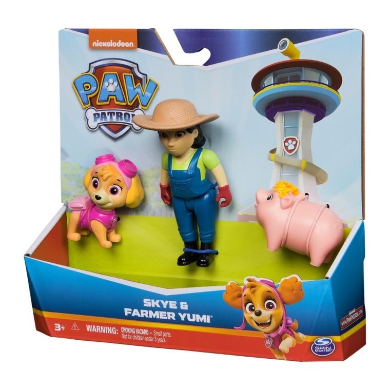 Psi Patrol, Skye & farmer Yumi, zestaw figurek