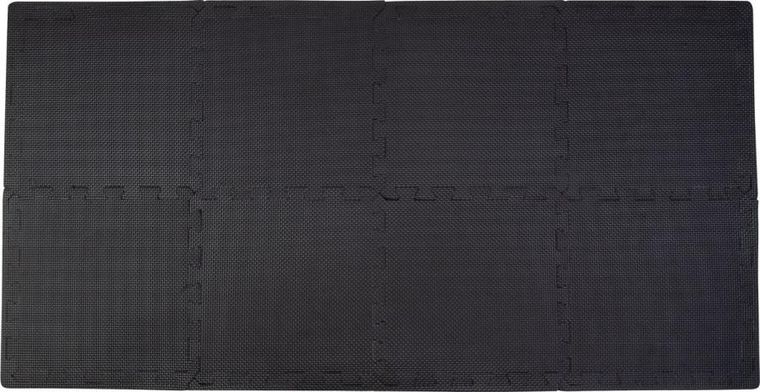 Pure 2 Improve, mata puzzle pod sprzęt fitness, czarna, 30-30-0,9 cm, 8 szt.