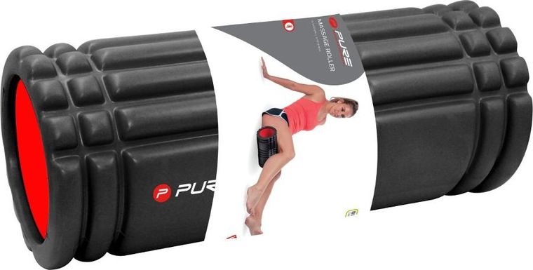 Pure 2 Improve, wałek roller do ćwiczeń, 33-15 cm, czarny