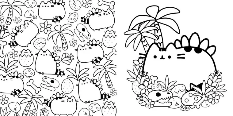 Pusheen. Kolorowanka