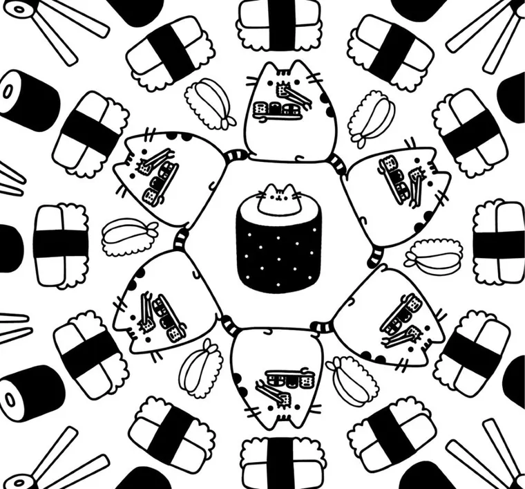 Pusheen. Mini kolorowanka