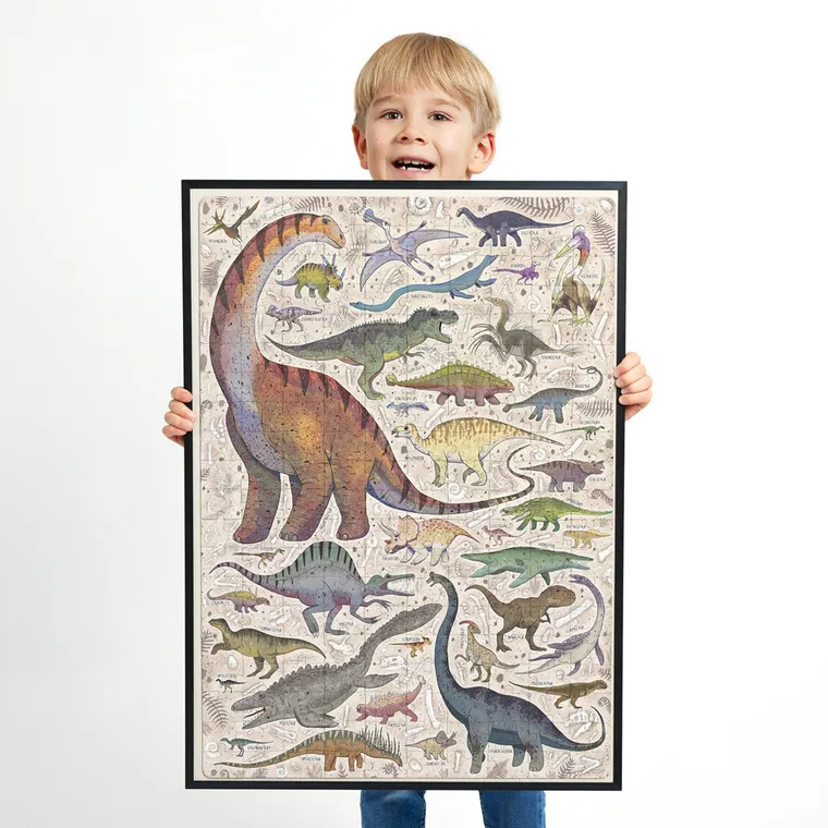 Puzzlove, CzuCzu, Dinozaury, puzzle, 200 elementów