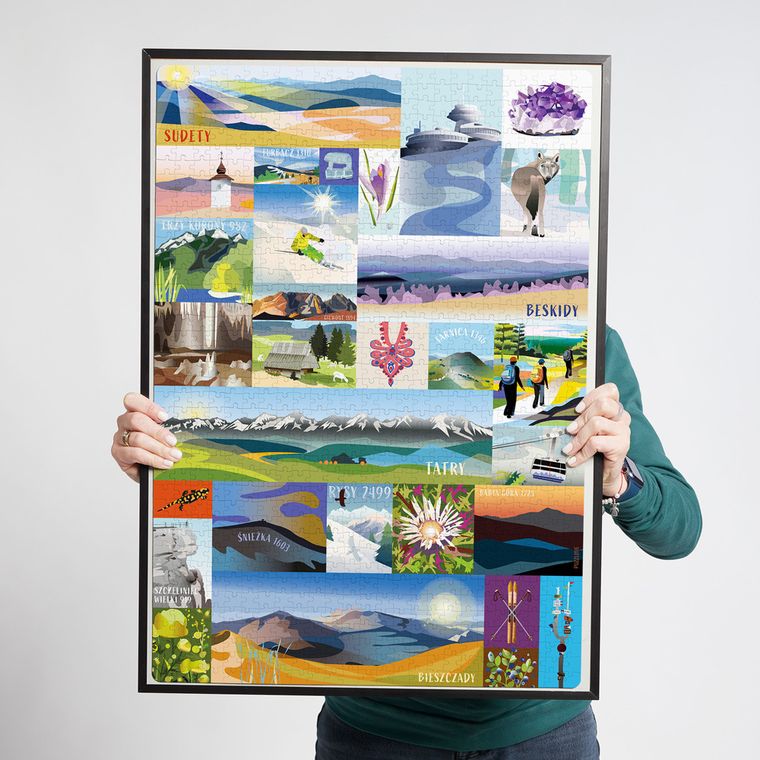 Puzzlove, CzuCzu, Polskie góry, puzzle, 1000 elementów