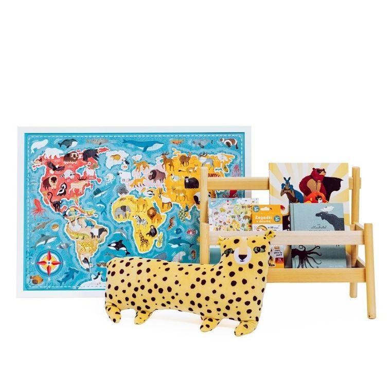 Puzzlove, CzuCzu, Zwierzęta, Mapa świata, puzzle, 60 elementów