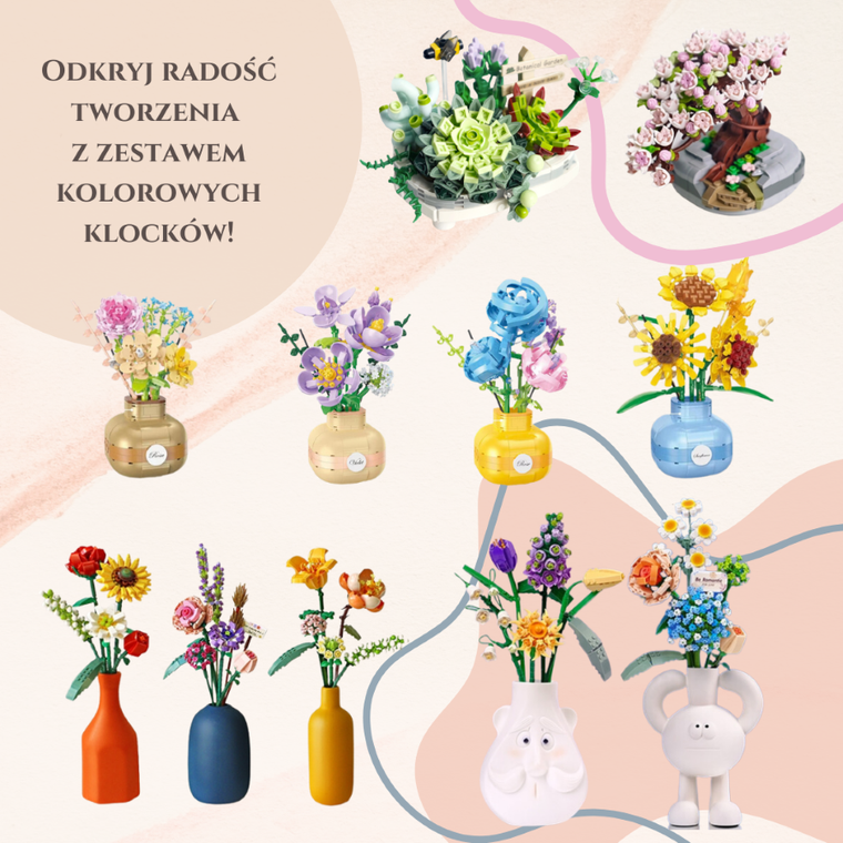 QBI, Botanical Garden, klocki konstrukcyjne, 389 elementów