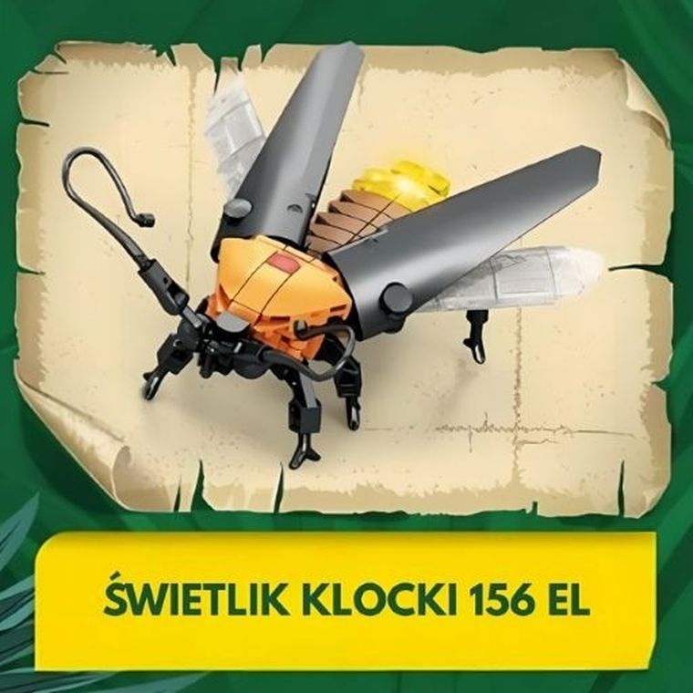 QBI, Insekty, Świetlik, klocki konstrukcyjne, 156 elementów
