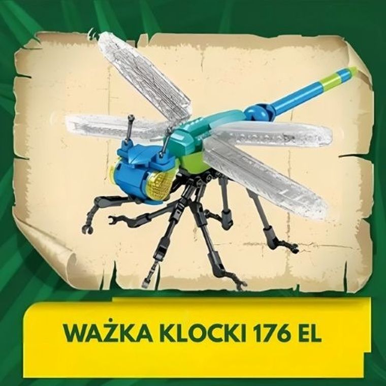 QBI, Insekty, Ważka, klocki konstrukcyjne, 176 elementów