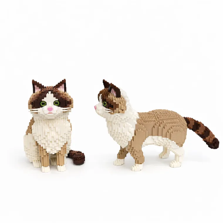 QBI, Kot 2w1 z dźwiękiem, klocki konstrukcyjne, 2308 elementów