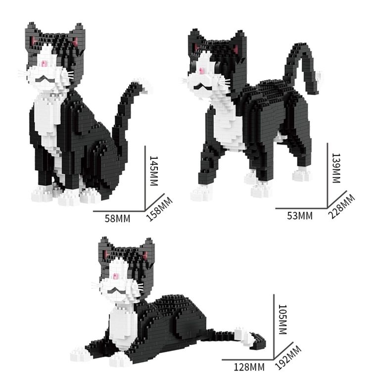 QBI, Kot 3w1, klocki konstrukcyjne, 767 elementów