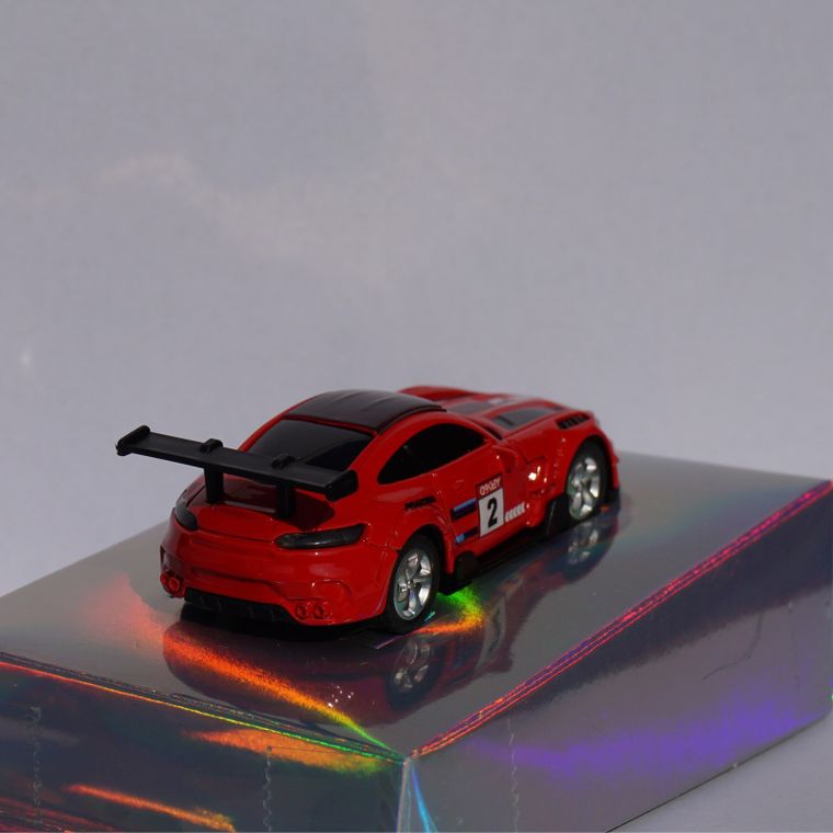 QBI, mini pojazd zdalnie sterowany, 1:64, czerwony