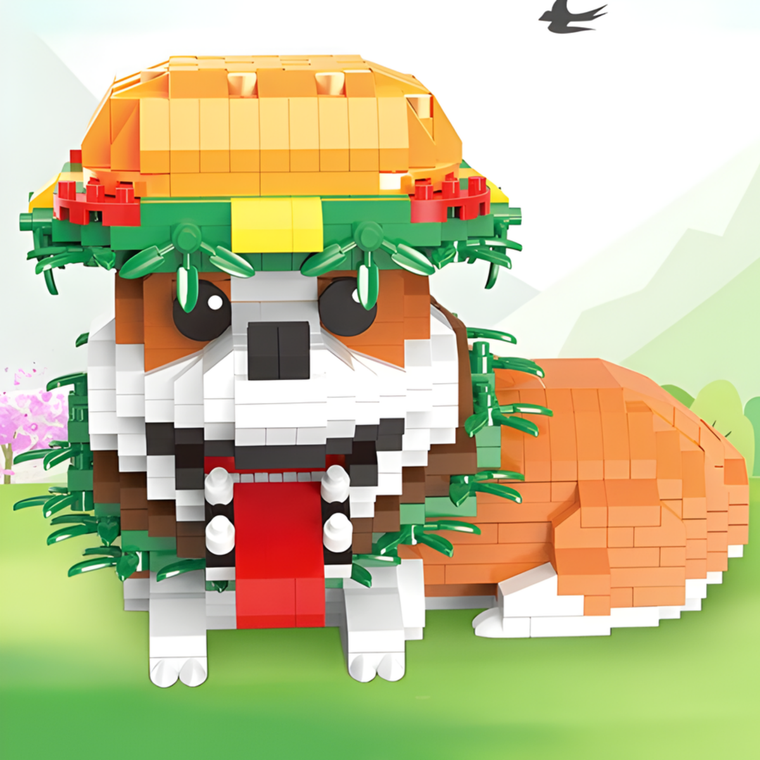 QBI, Pies Hamburger, klocki konstrukcyjne, 873 elementy