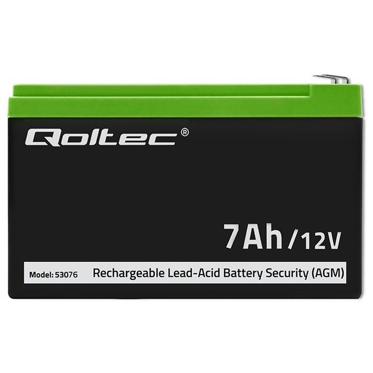 Qoltec, akumulator AGM, 12V, 7AH, max. 105A