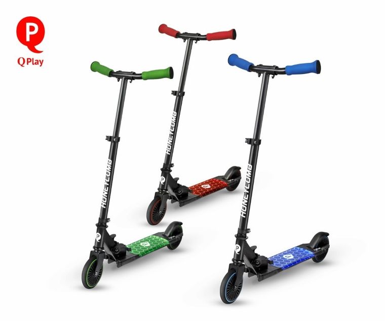 Qplay, Honeycomb, hulajnoga, Green